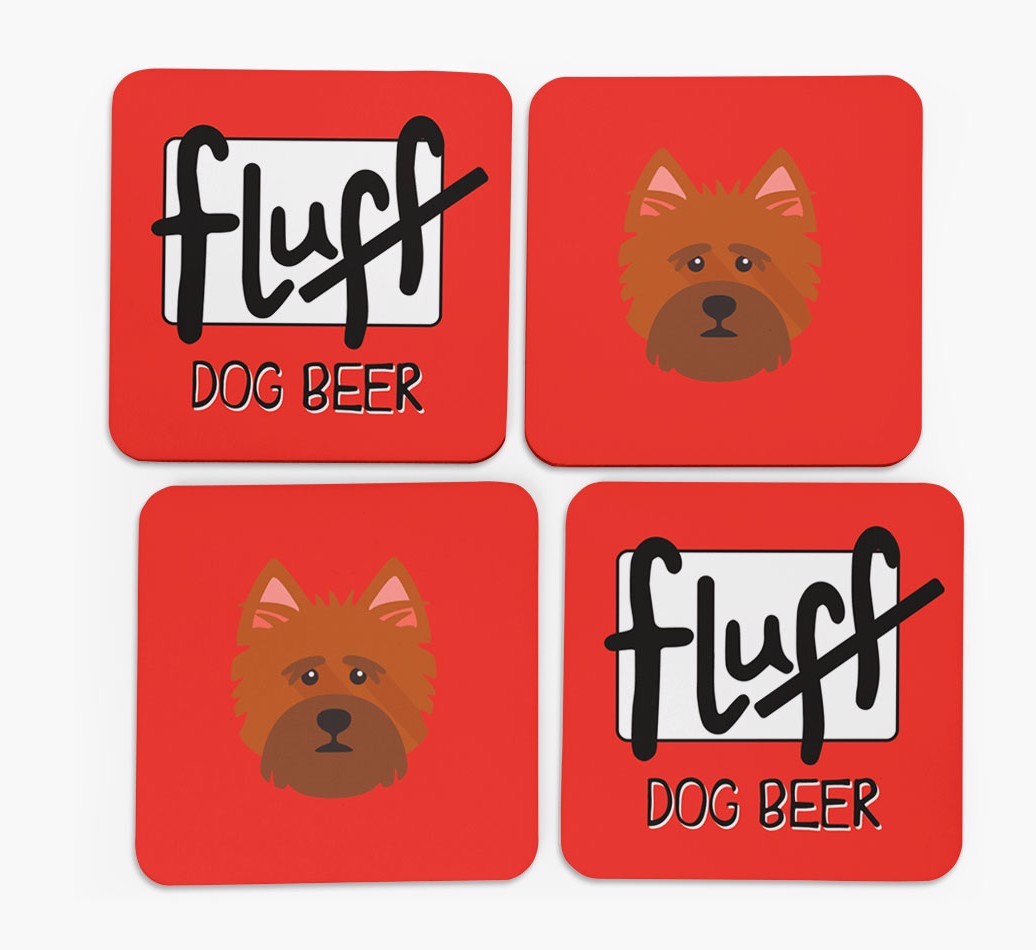 Fluff: Personalised {breedFullName} Coasters