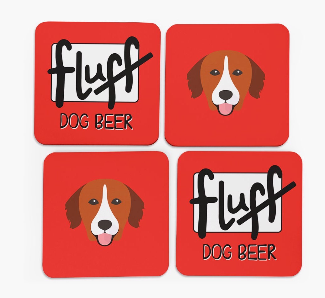Fluff: Personalised {breedFullName} Coasters