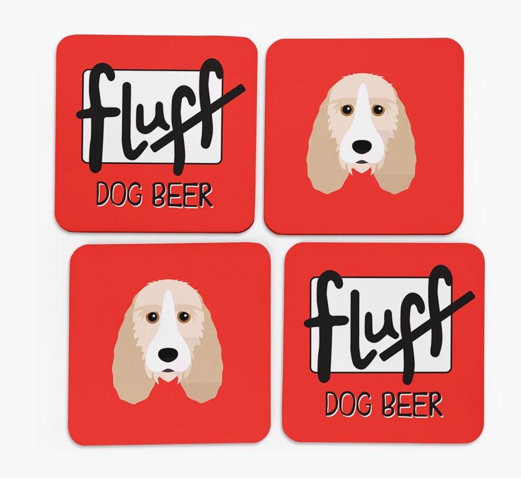Fluff: Personalised {breedFullName} Coasters