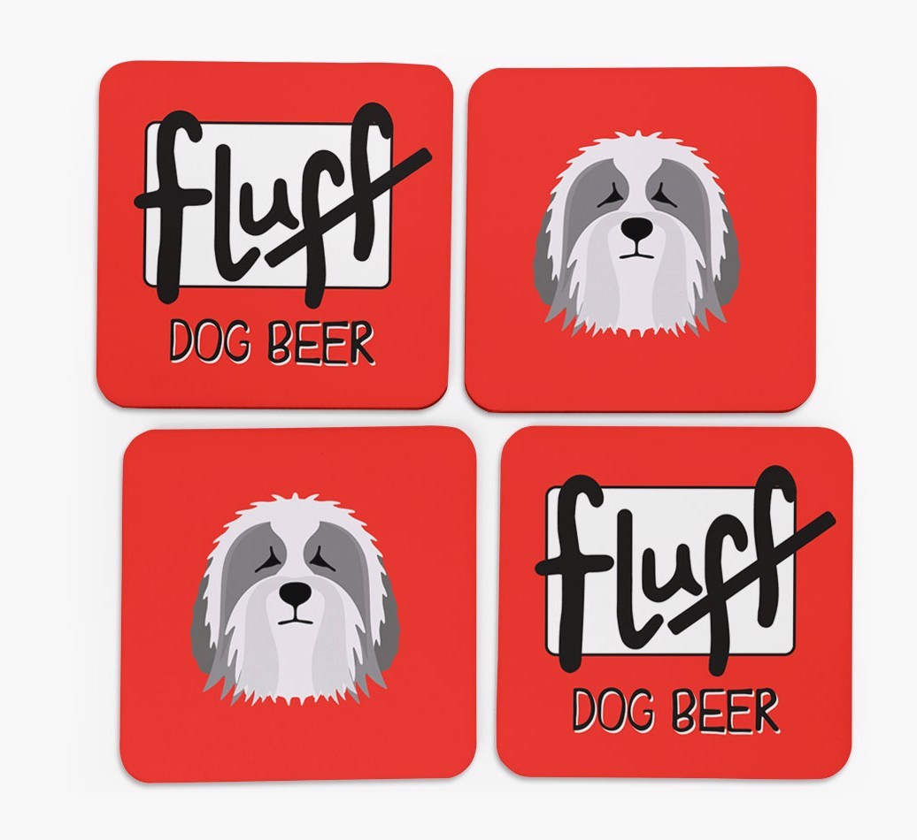 Fluff: Personalised {breedFullName} Coasters
