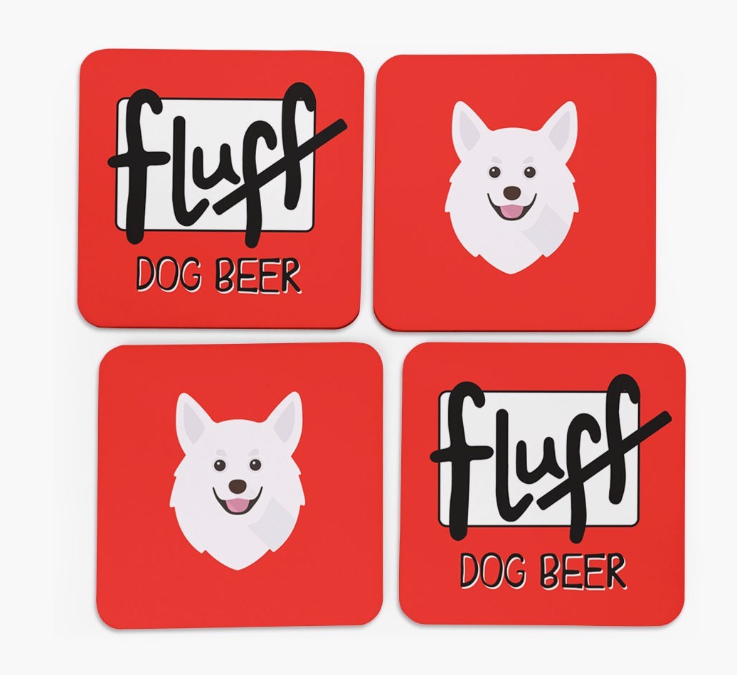 Fluff: Personalised {breedFullName} Coasters