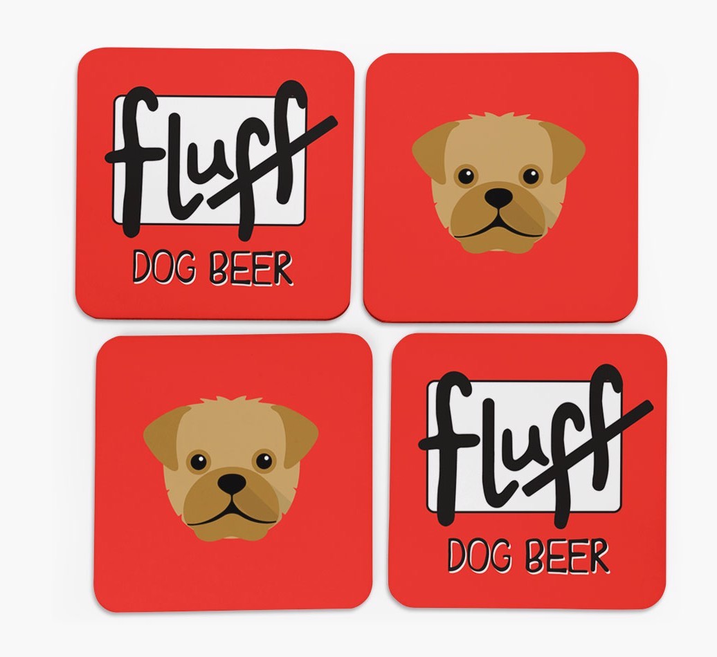Fluff: Personalised {breedFullName} Coasters