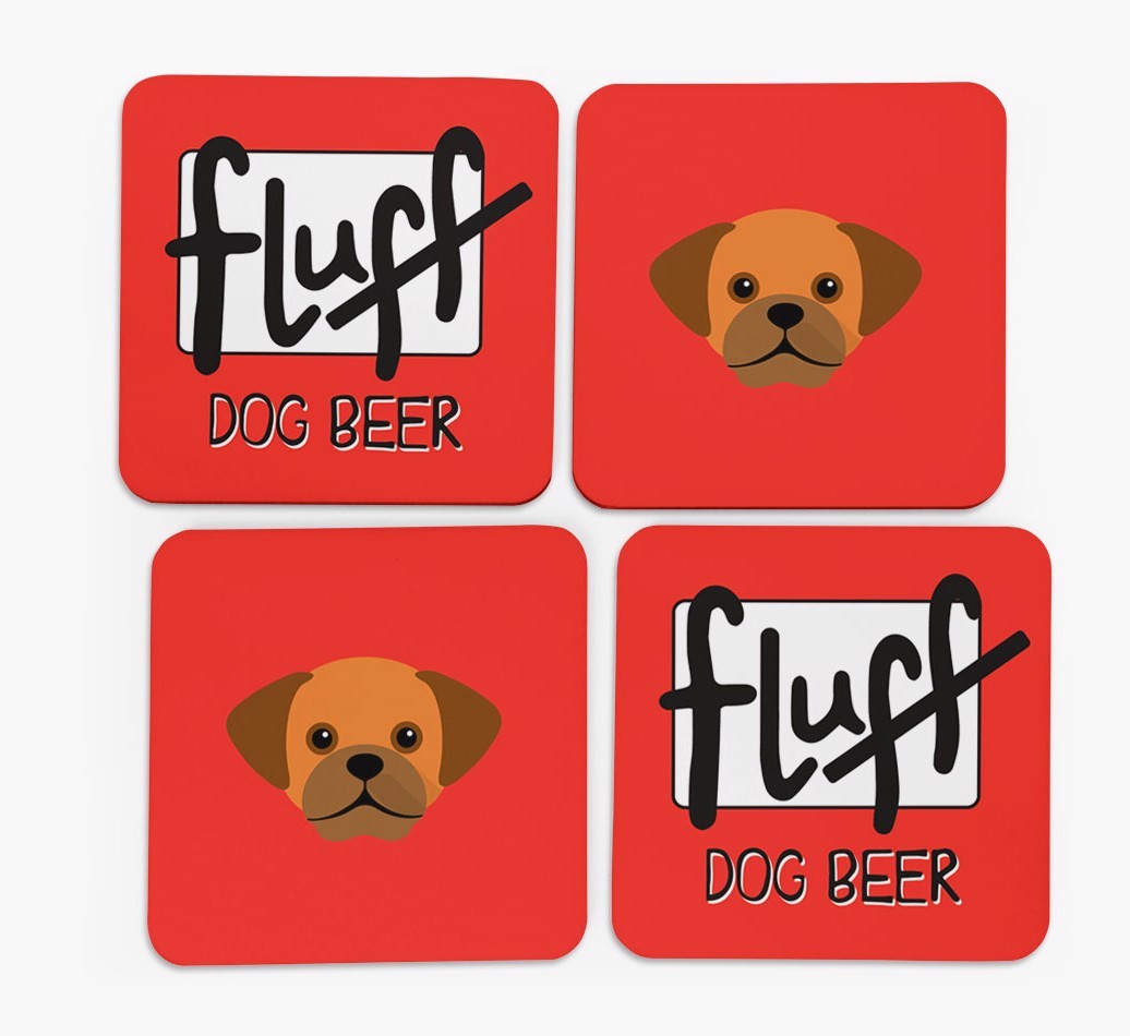 Fluff: Personalised {breedFullName} Coasters