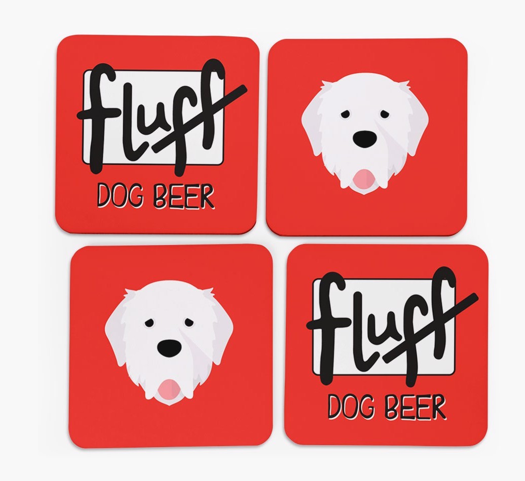 Fluff: Personalised {breedFullName} Coasters