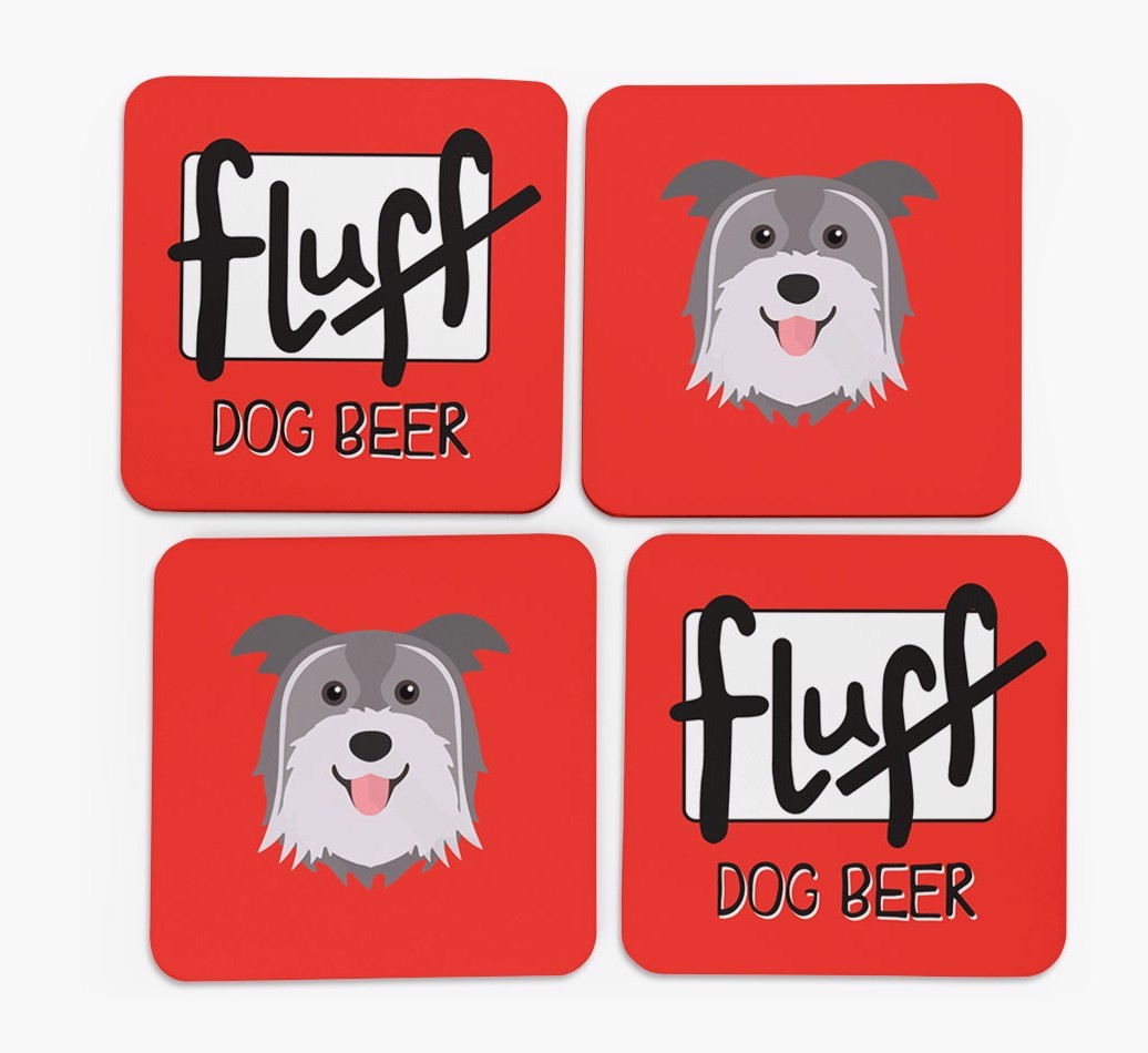 Fluff: Personalised {breedFullName} Coasters