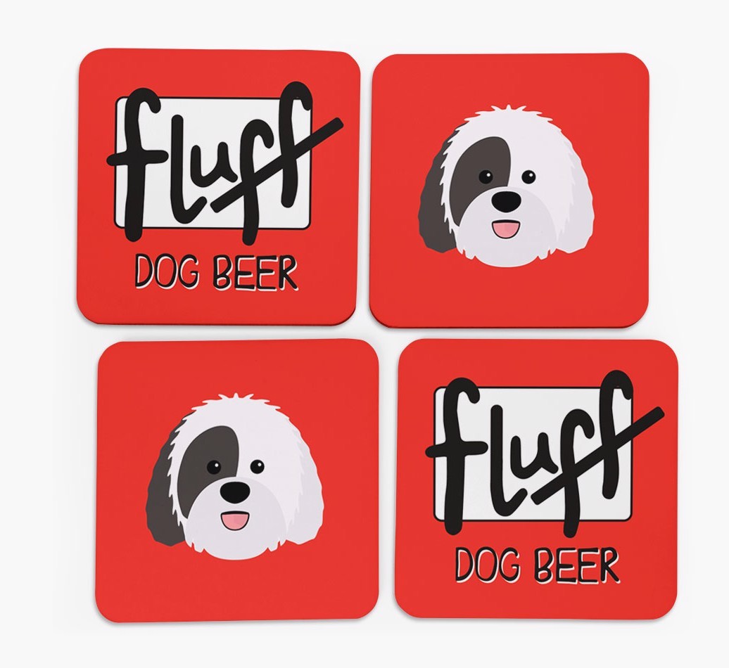 Fluff: Personalised {breedFullName} Coasters