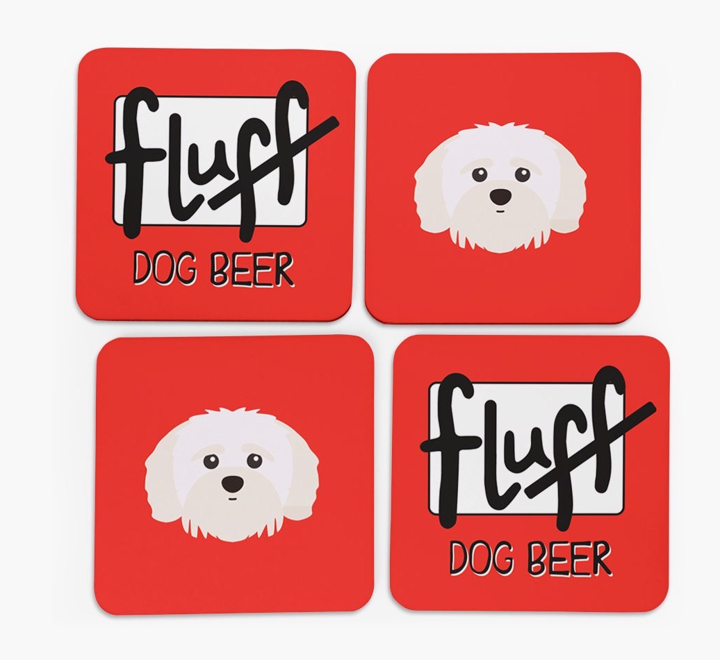 Fluff: Personalised {breedFullName} Coasters
