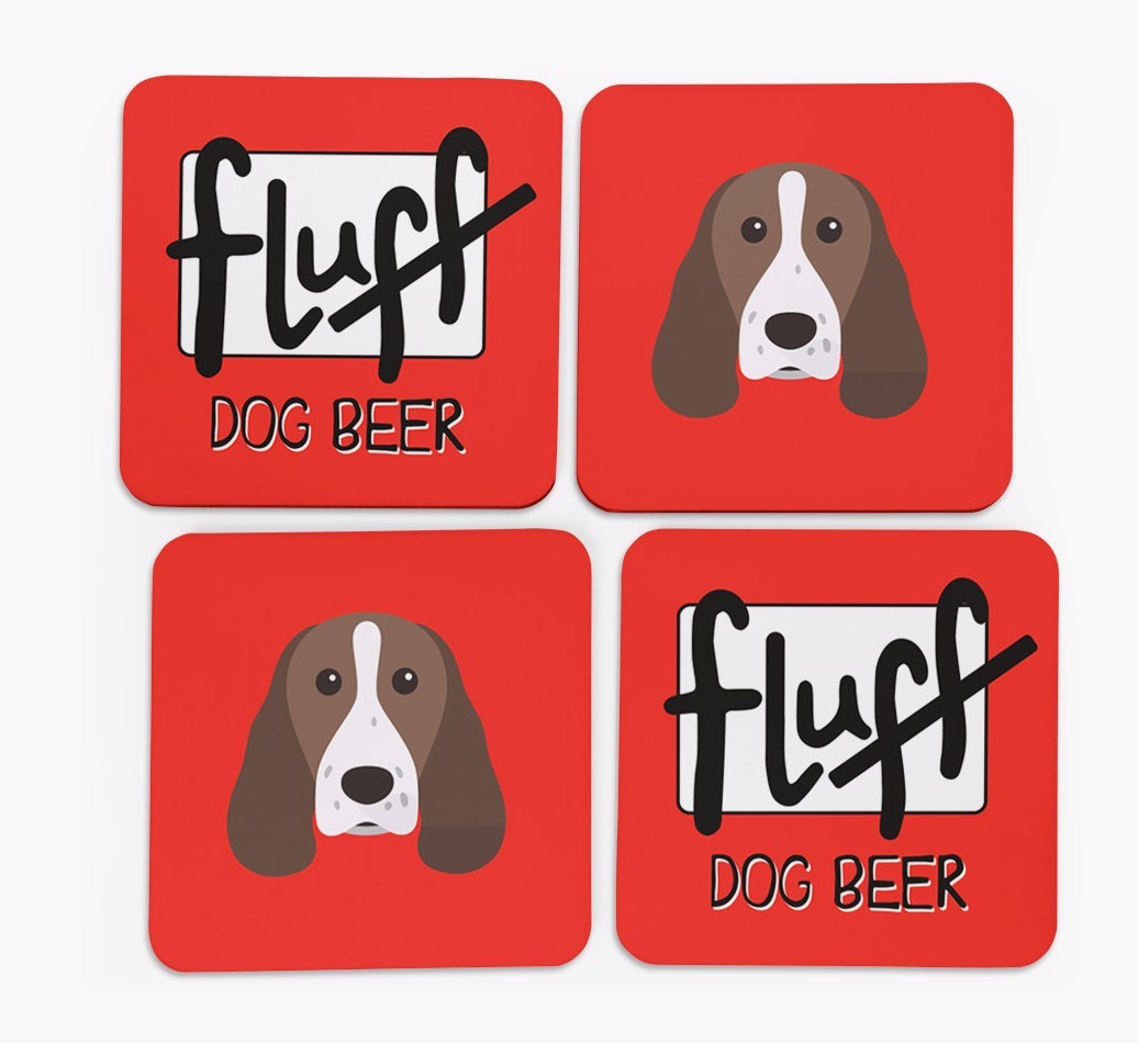Fluff: Personalised {breedFullName} Coasters