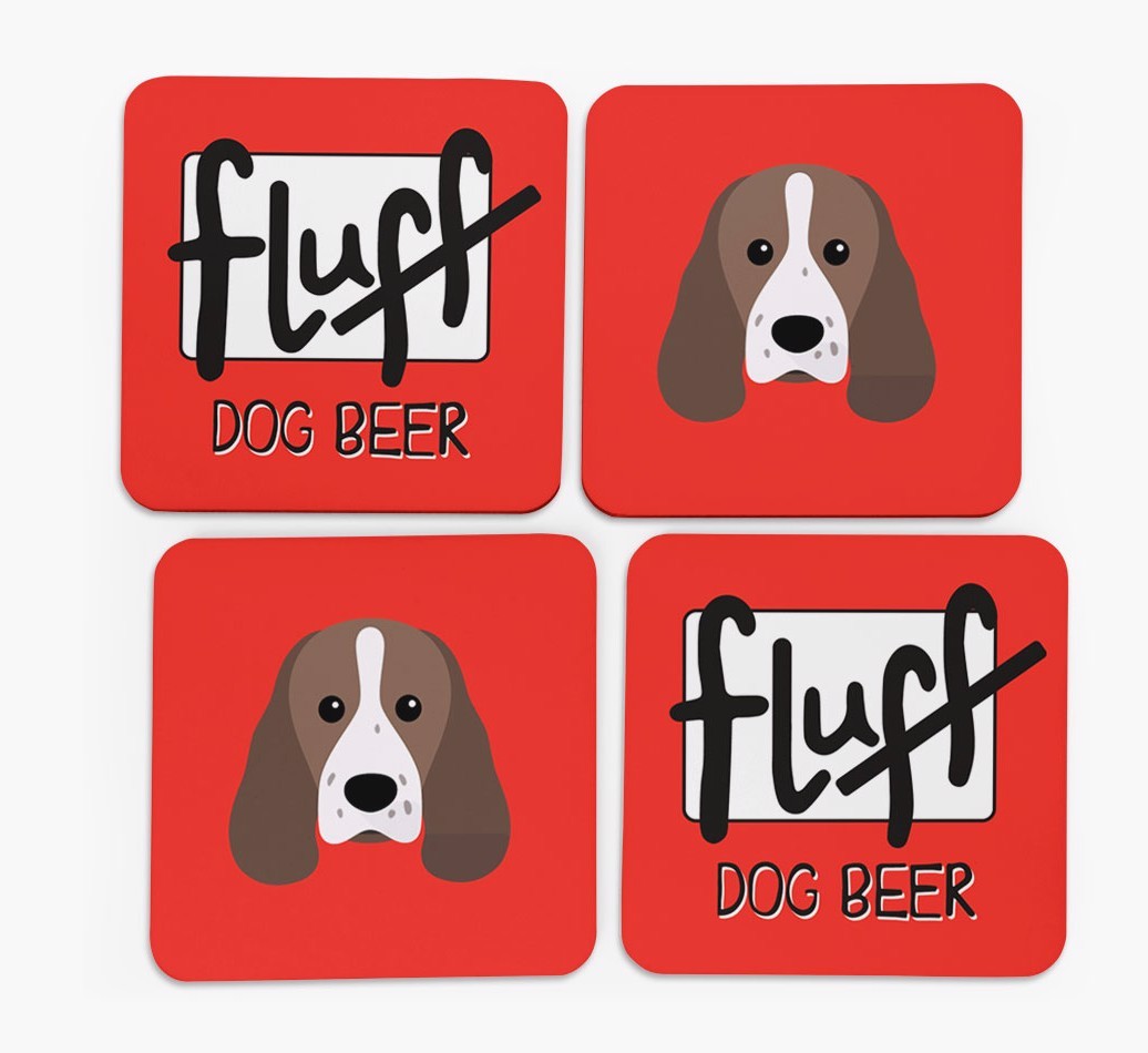 Fluff: Personalised {breedFullName} Coasters