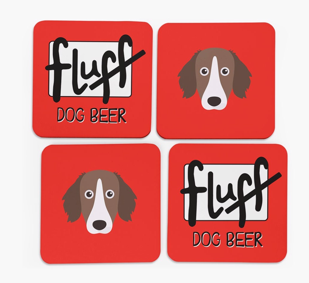 Fluff: Personalised {breedFullName} Coasters