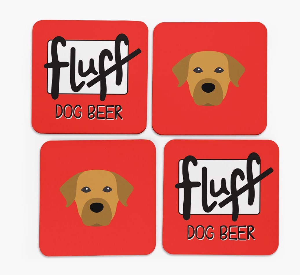 Fluff: Personalised {breedFullName} Coasters