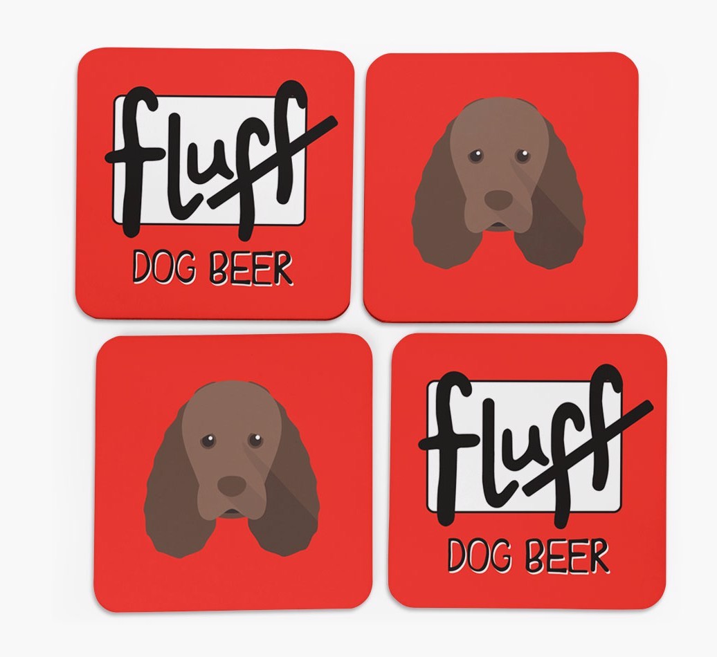 Fluff: Personalised {breedFullName} Coasters