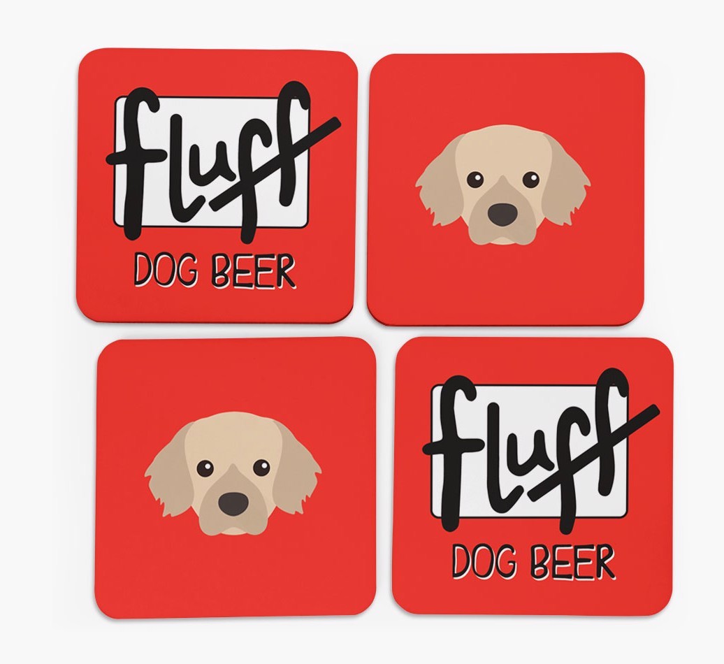 Fluff: Personalised {breedFullName} Coasters