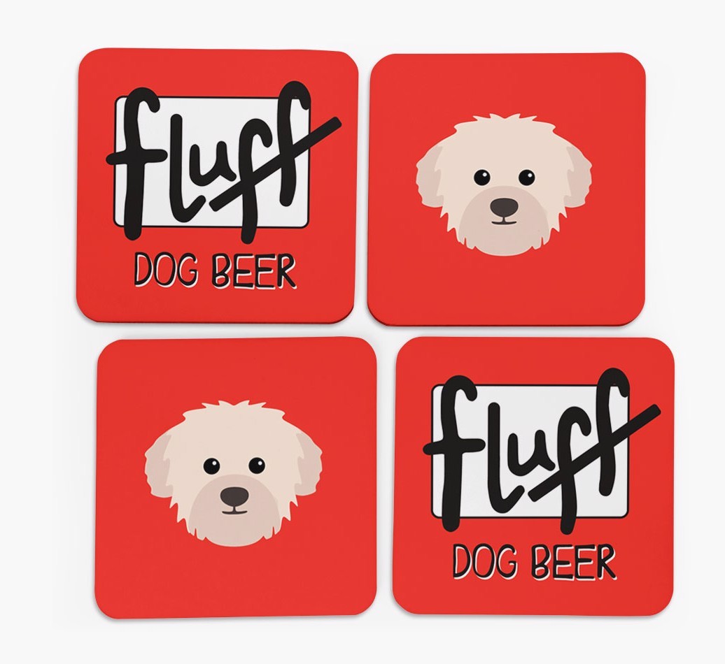 Fluff: Personalised {breedFullName} Coasters