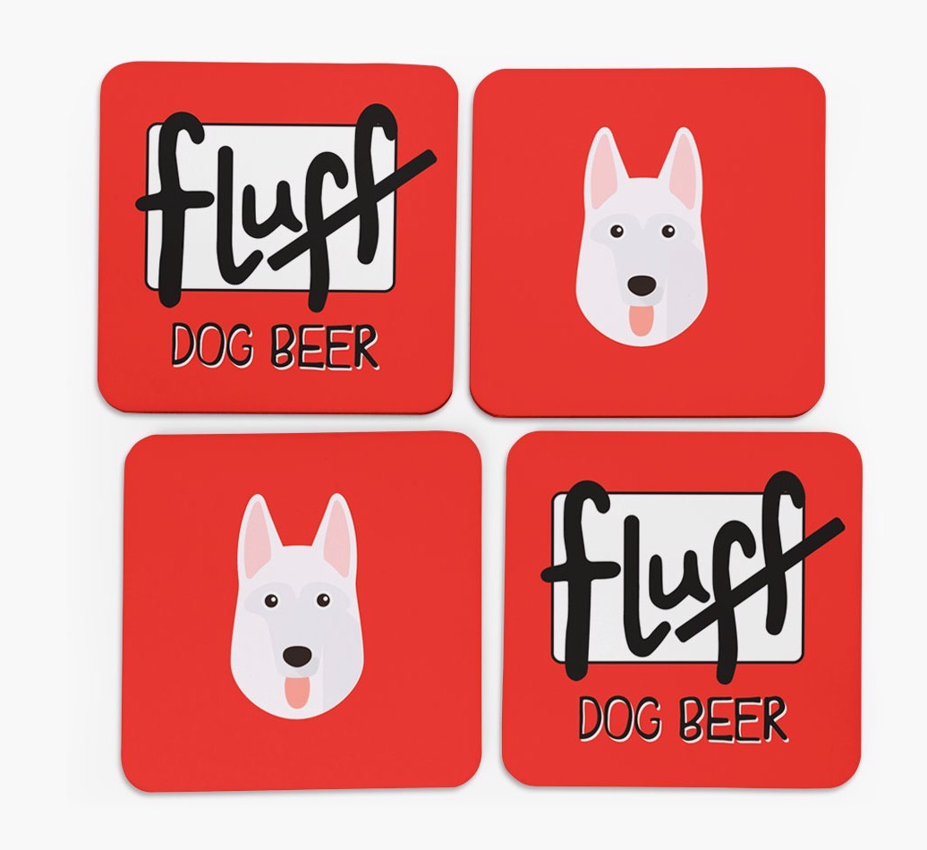 Fluff: Personalised {breedFullName} Coasters