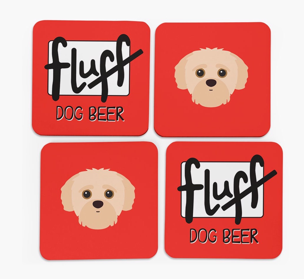 Fluff: Personalised {breedFullName} Coasters