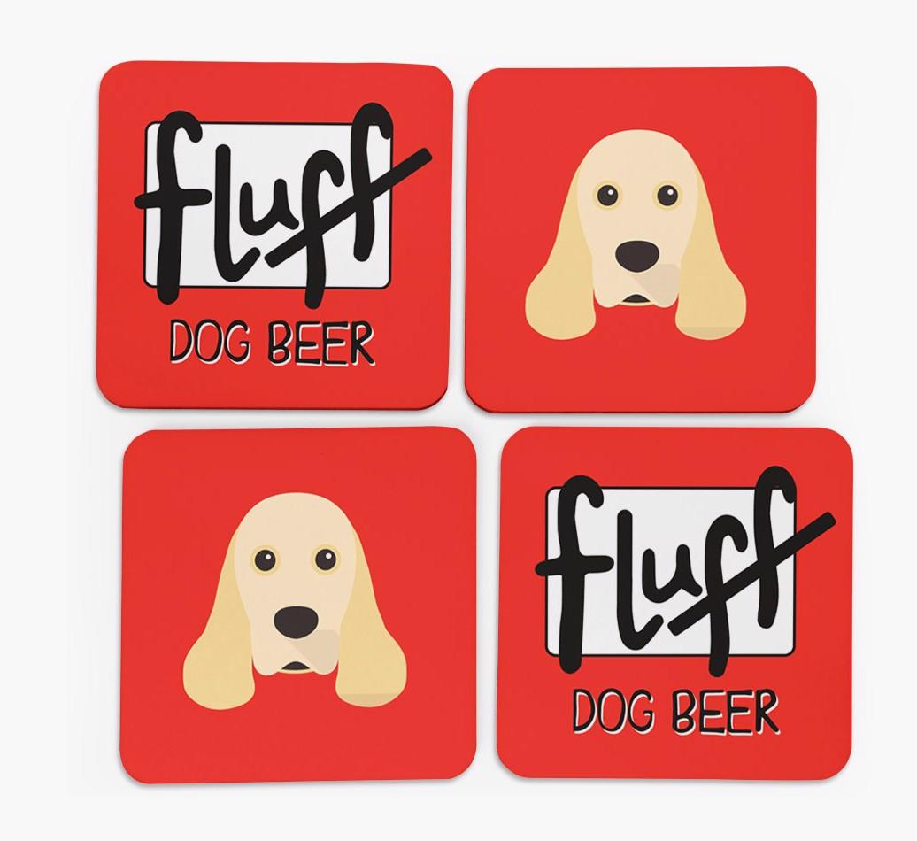 Fluff: Personalized {breedFullName} Coasters