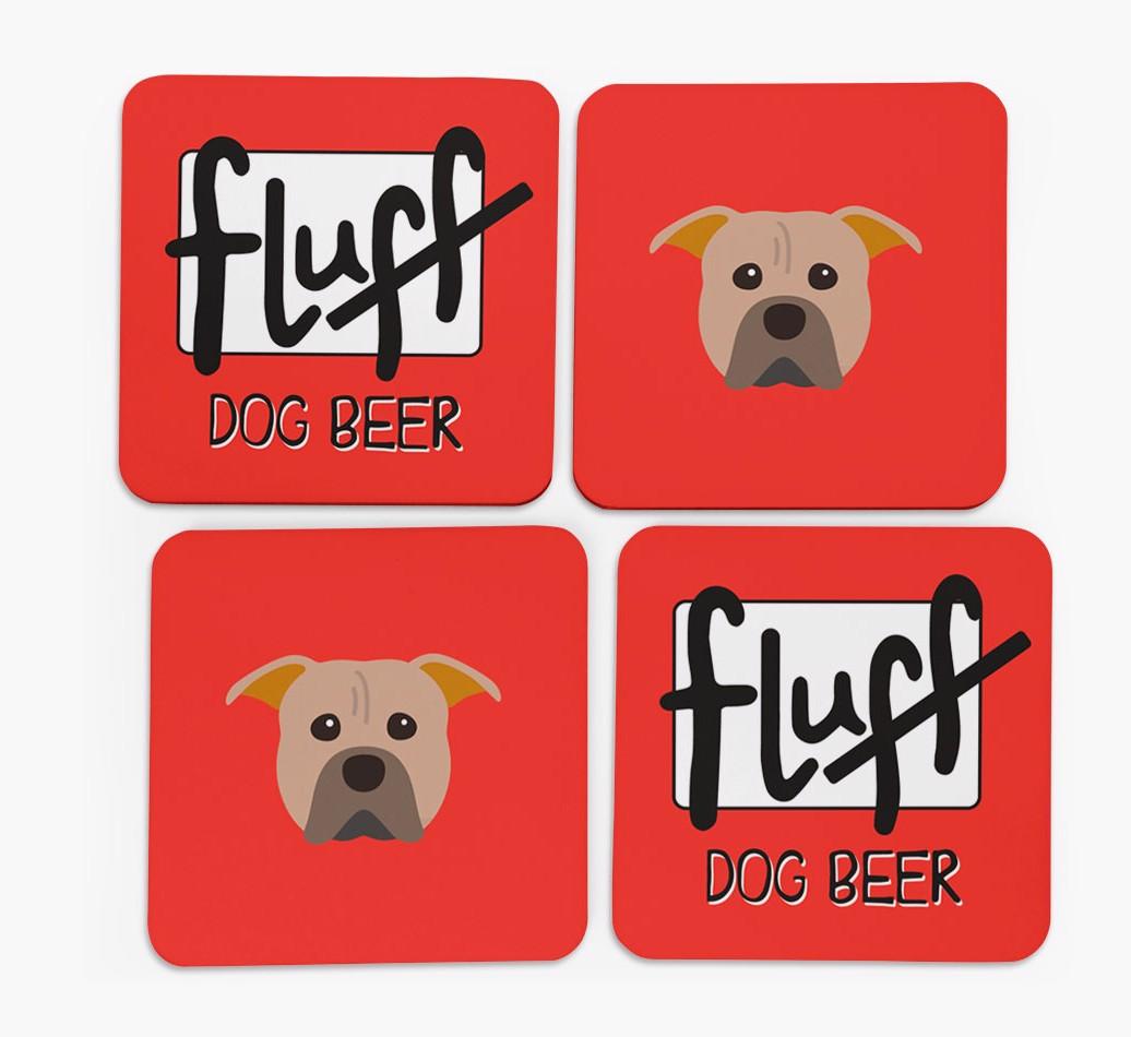 Fluff: Personalized {breedFullName} Coasters
