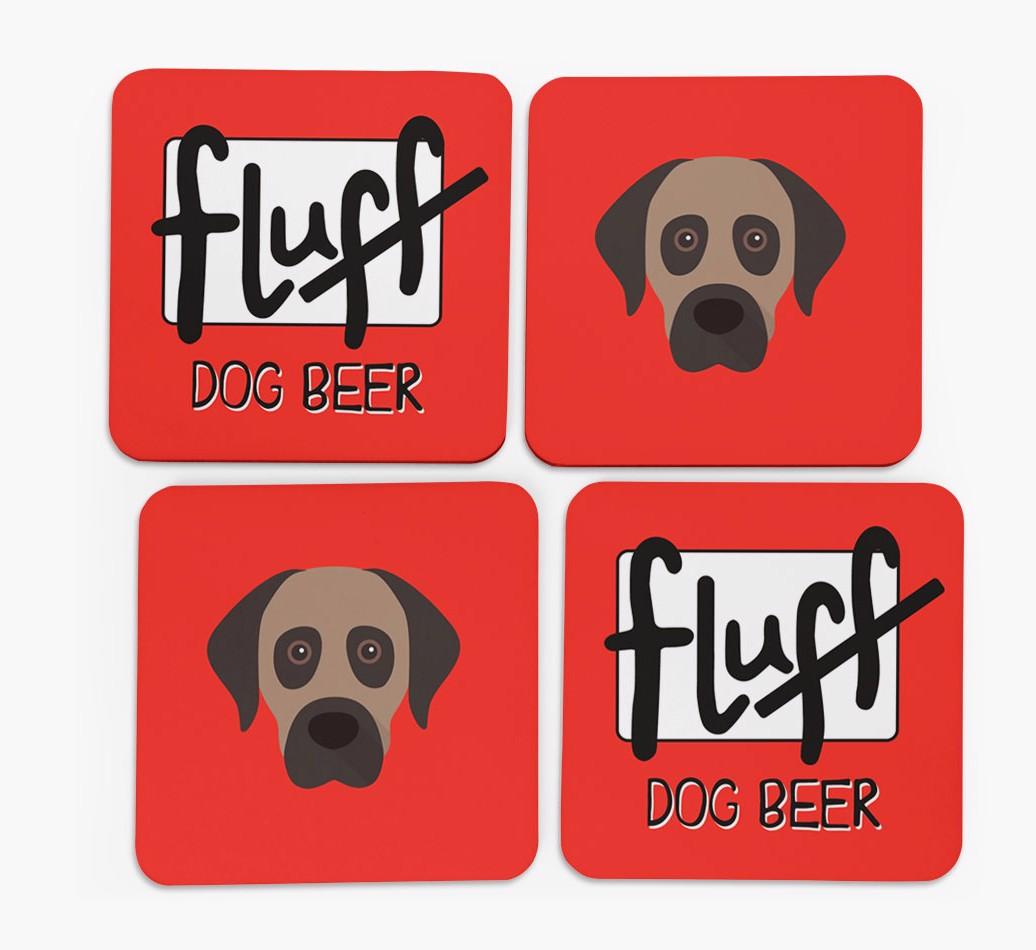 Fluff: Personalized {breedFullName} Coasters