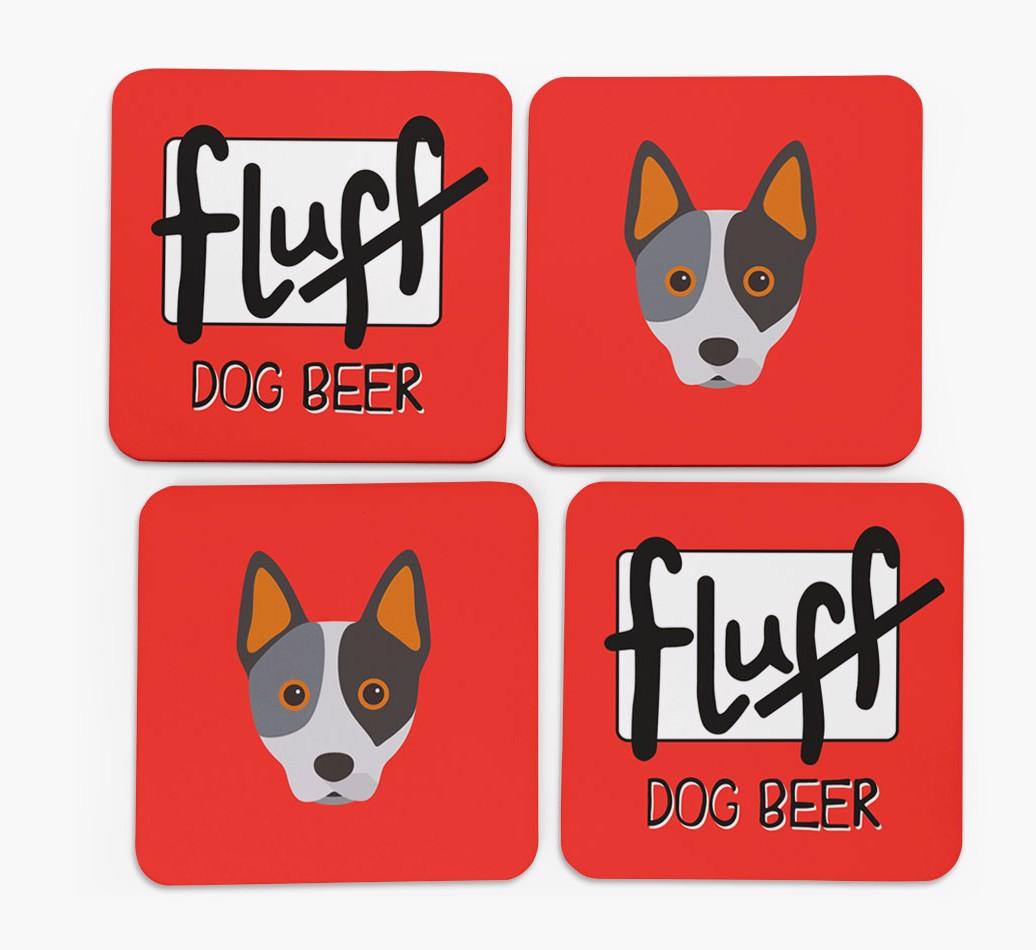 Fluff: Personalized {breedFullName} Coasters