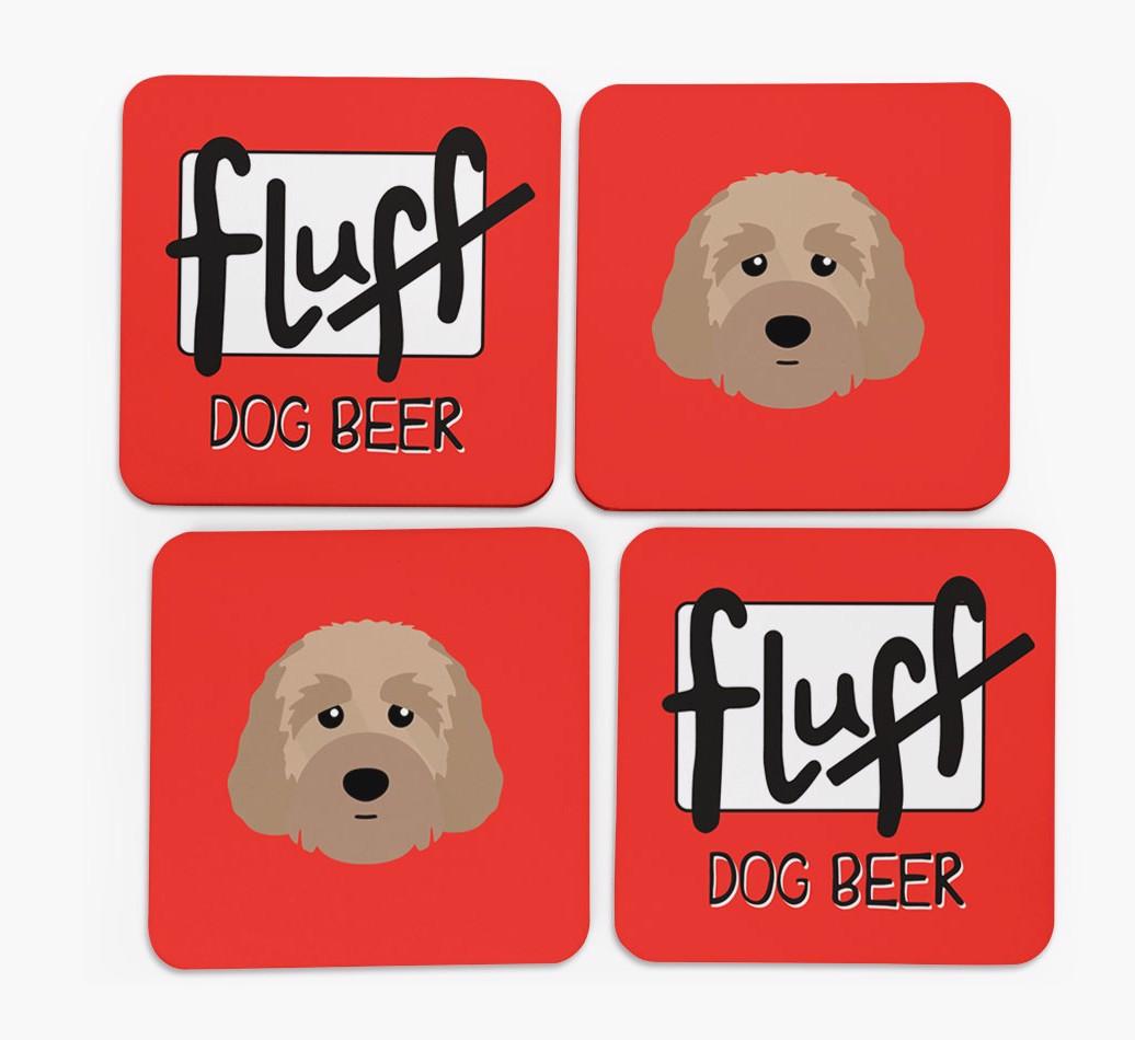 Fluff: Personalized {breedFullName} Coasters