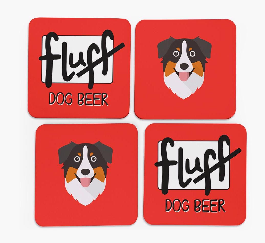 Fluff: Personalized {breedFullName} Coasters