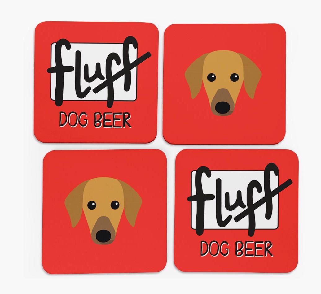 Fluff: Personalized {breedFullName} Coasters