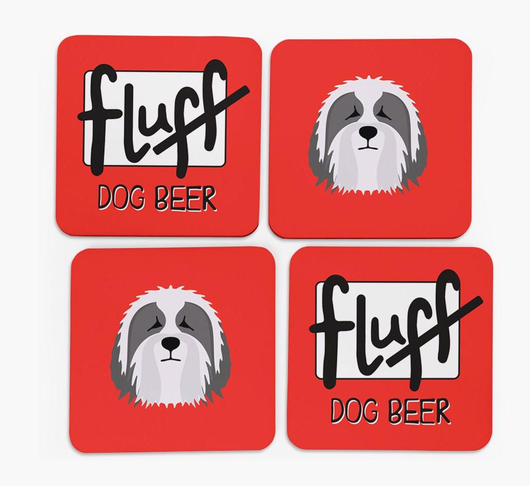 Fluff: Personalized {breedFullName} Coasters