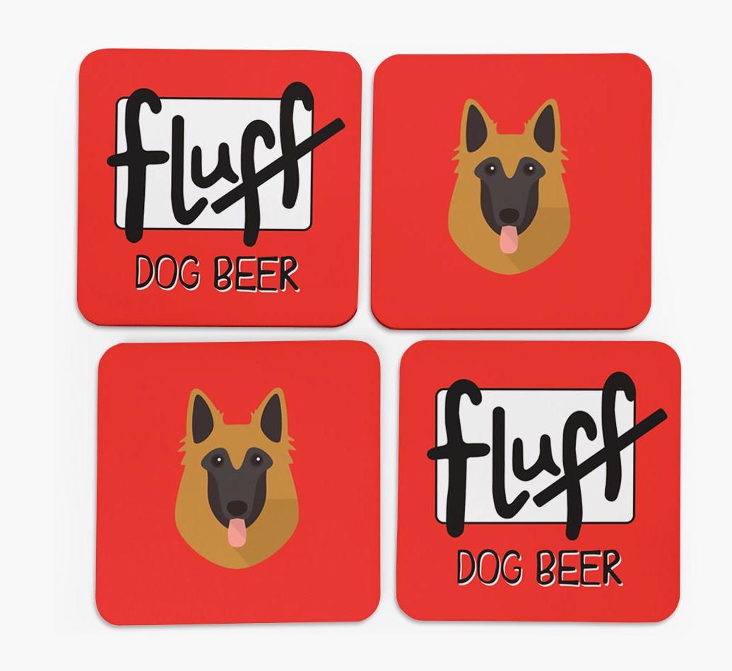 Fluff: Personalized {breedFullName} Coasters