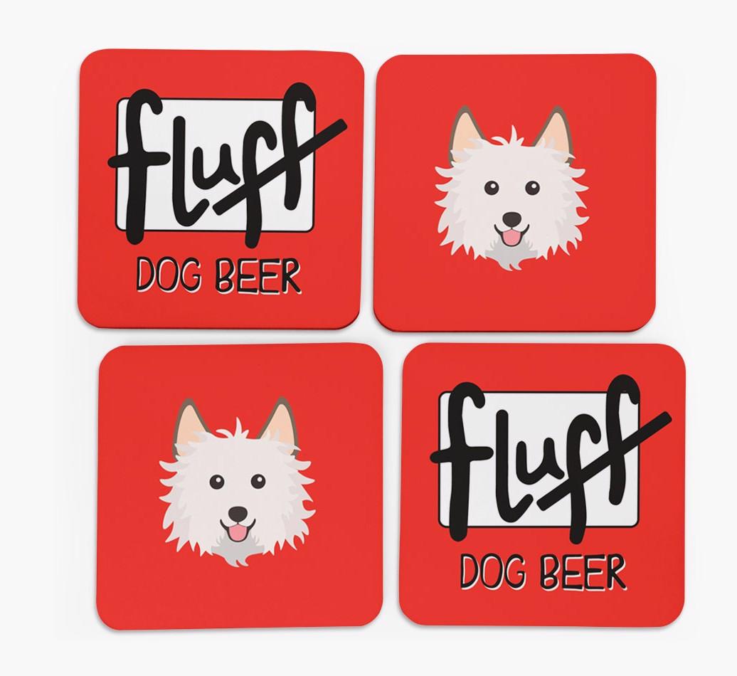 Fluff: Personalized {breedFullName} Coasters