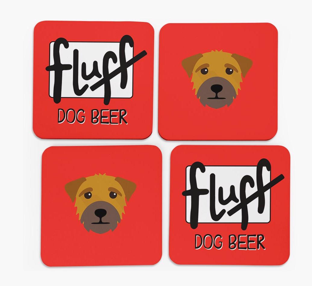 Fluff: Personalized {breedFullName} Coasters