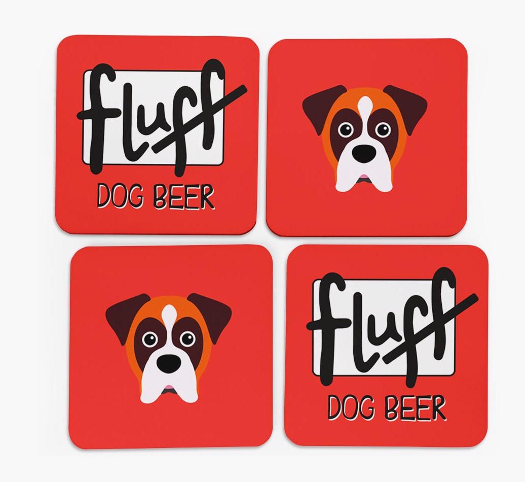 Fluff: Personalized {breedFullName} Coasters