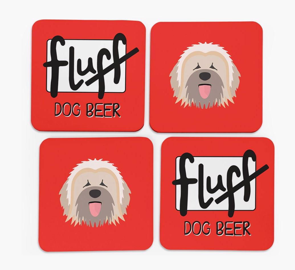 Fluff: Personalized {breedFullName} Coasters