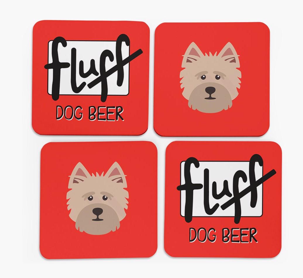 Fluff: Personalized {breedFullName} Coasters