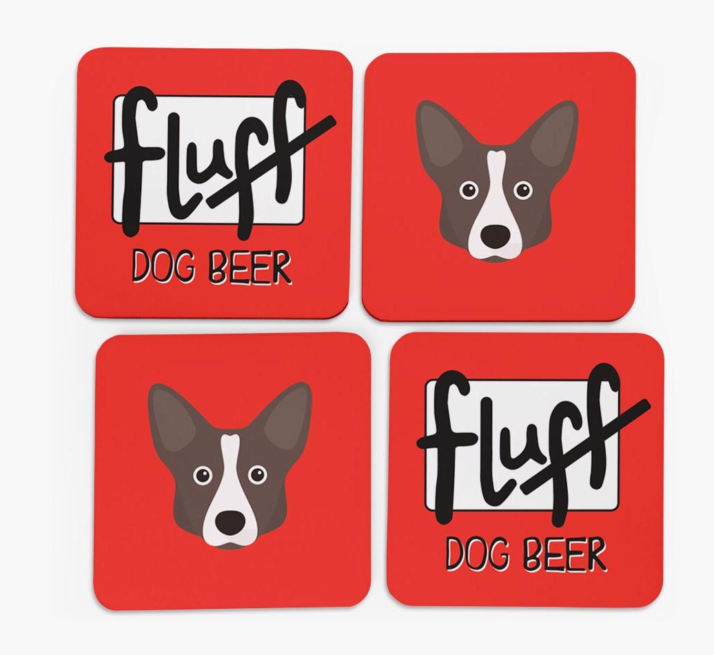 Fluff: Personalized {breedFullName} Coasters
