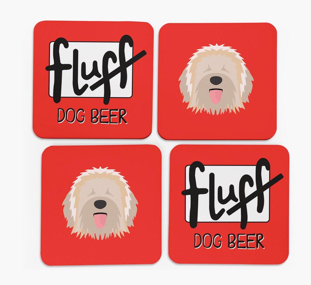 Fluff: Personalized {breedFullName} Coasters