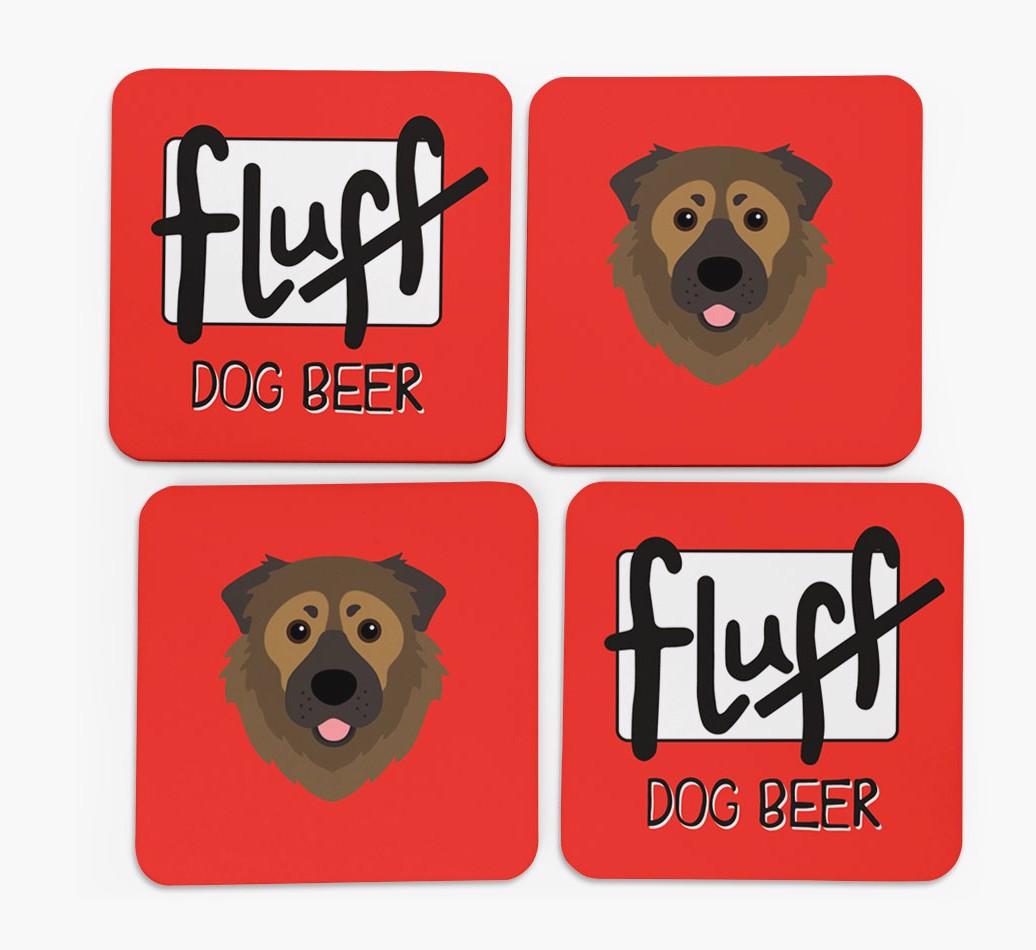 Fluff: Personalized {breedFullName} Coasters