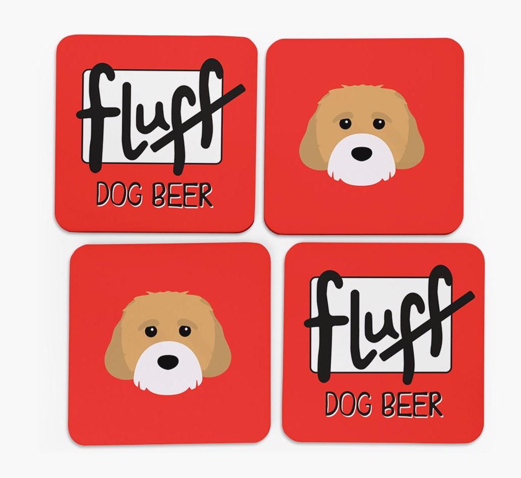 Fluff: Personalized {breedFullName} Coasters