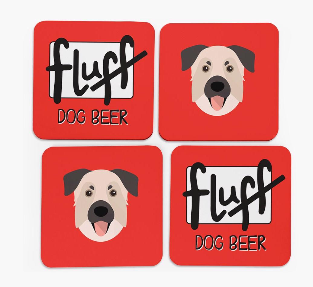 Fluff: Personalized {breedFullName} Coasters