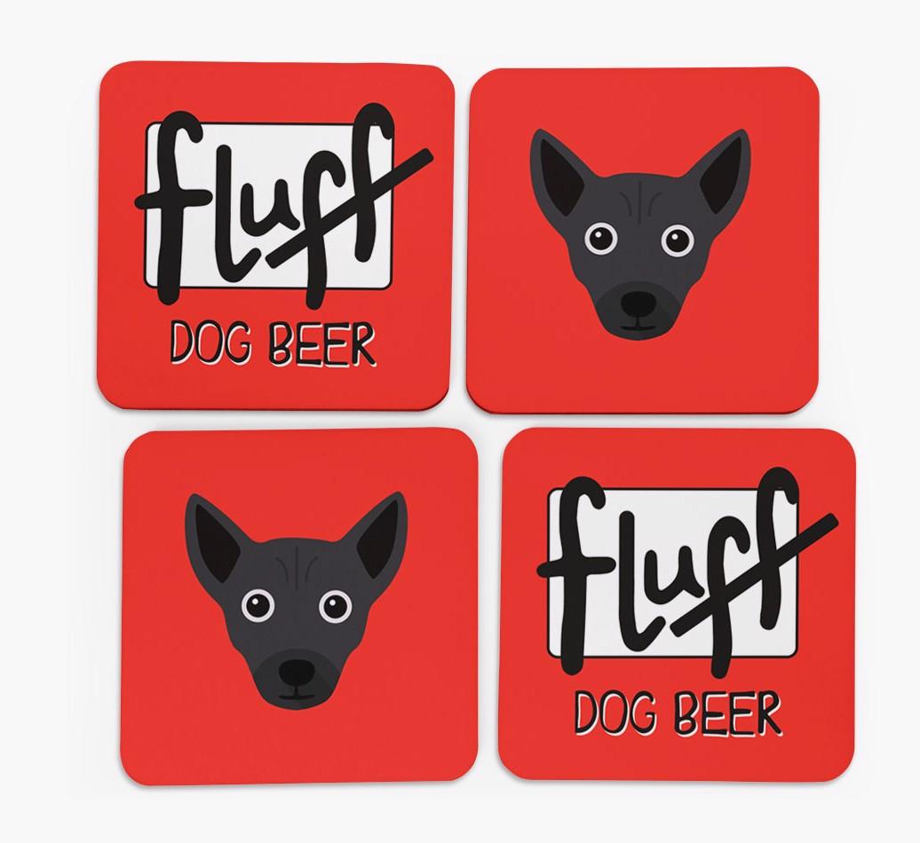 Fluff: Personalized {breedFullName} Coasters