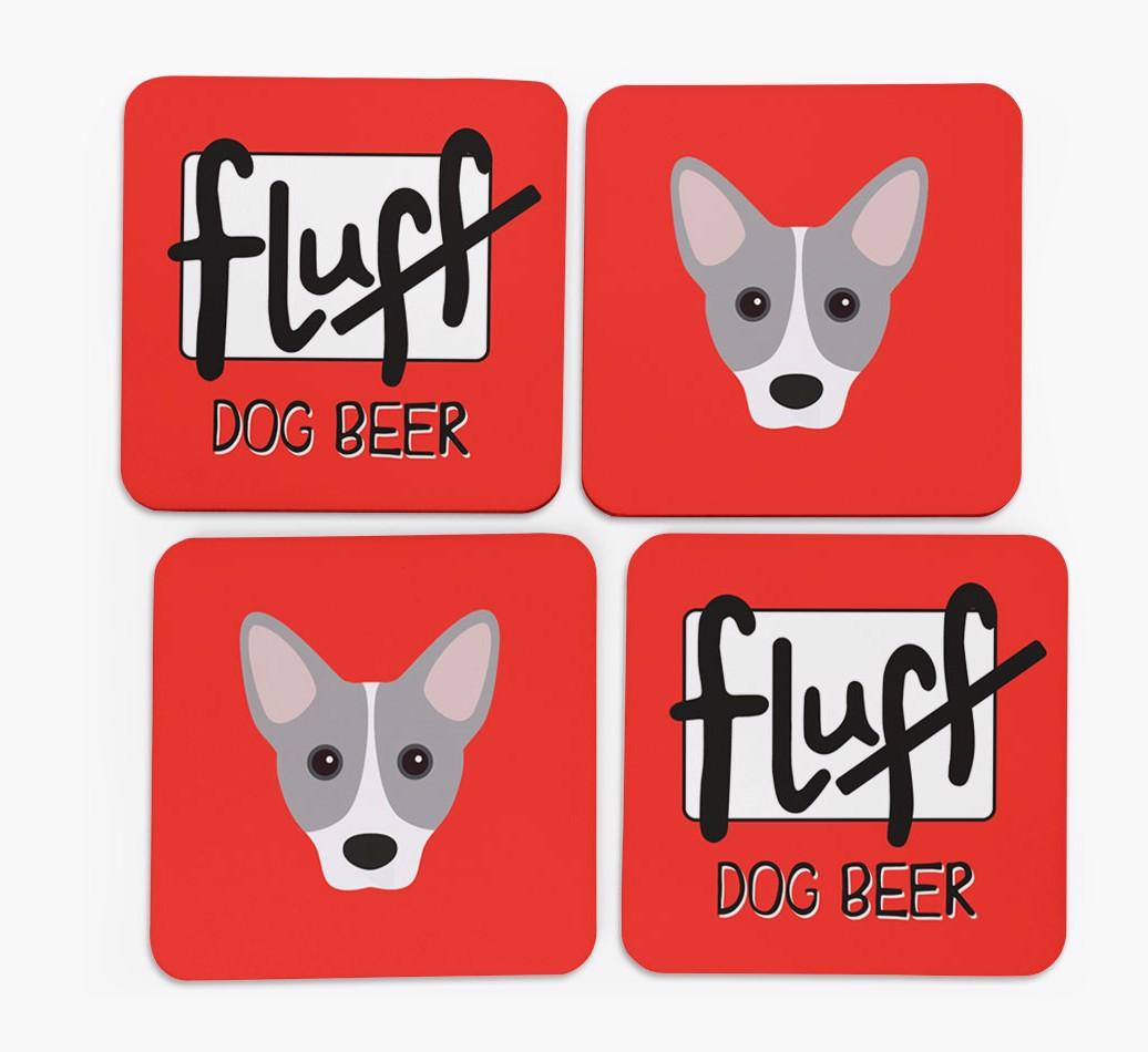 Fluff: Personalized {breedFullName} Coasters