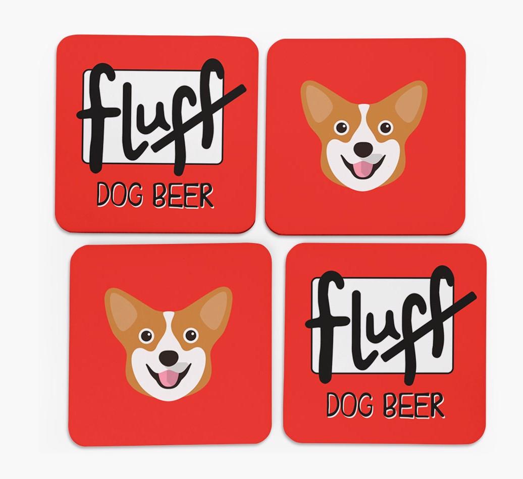 Fluff: Personalized {breedFullName} Coasters