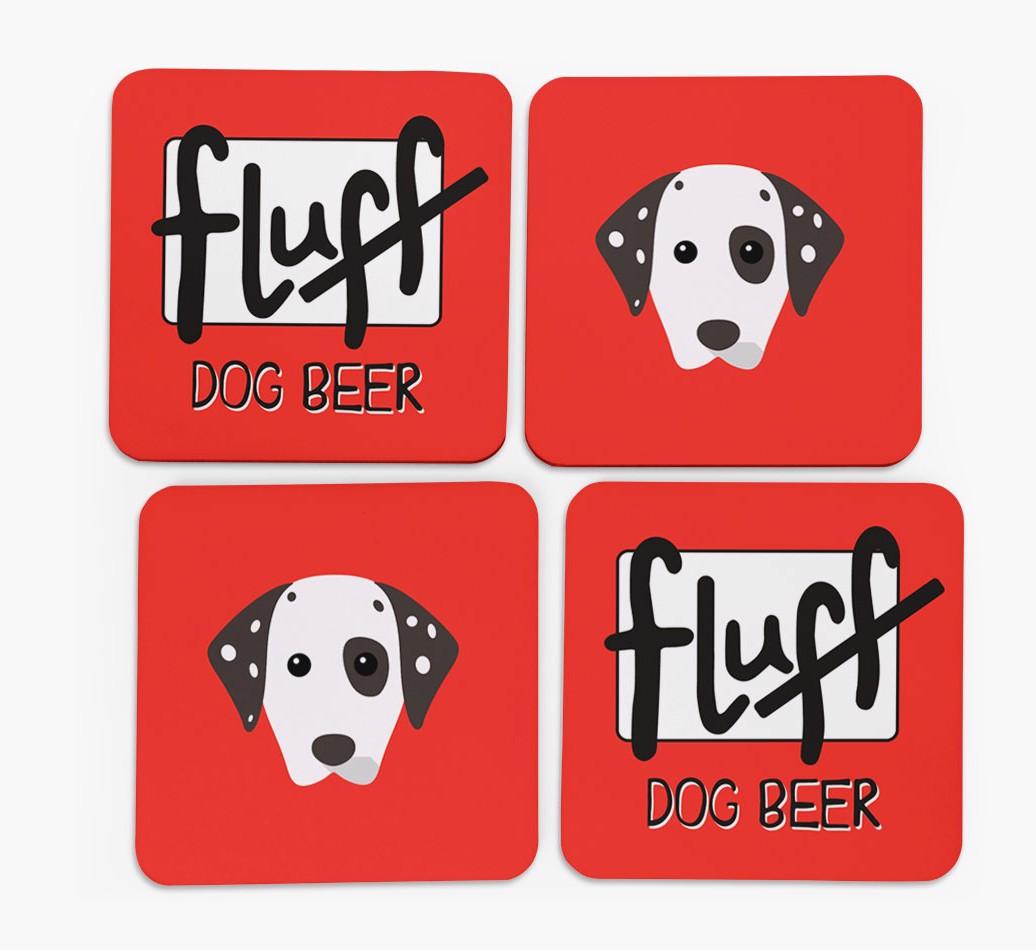 Fluff: Personalized {breedFullName} Coasters