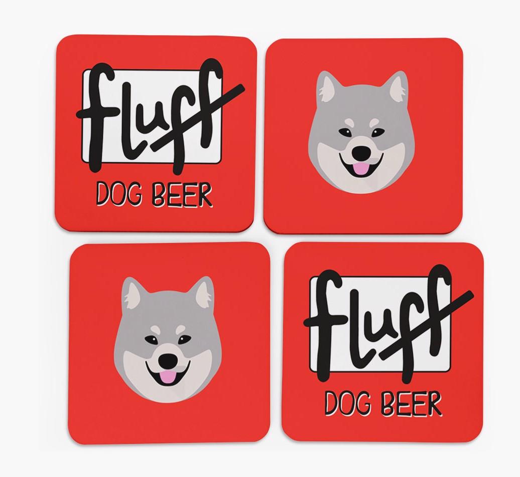 Fluff: Personalized {breedFullName} Coasters
