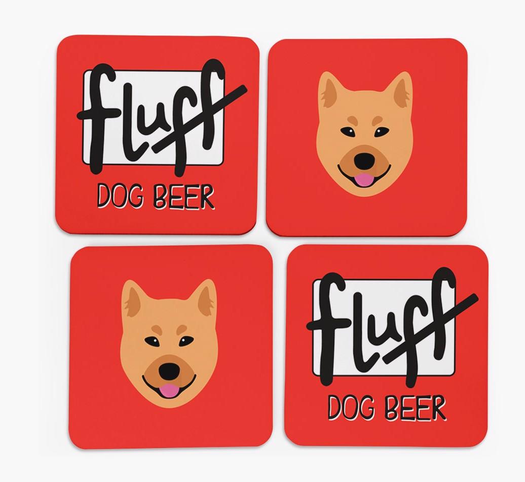 Fluff: Personalized {breedFullName} Coasters