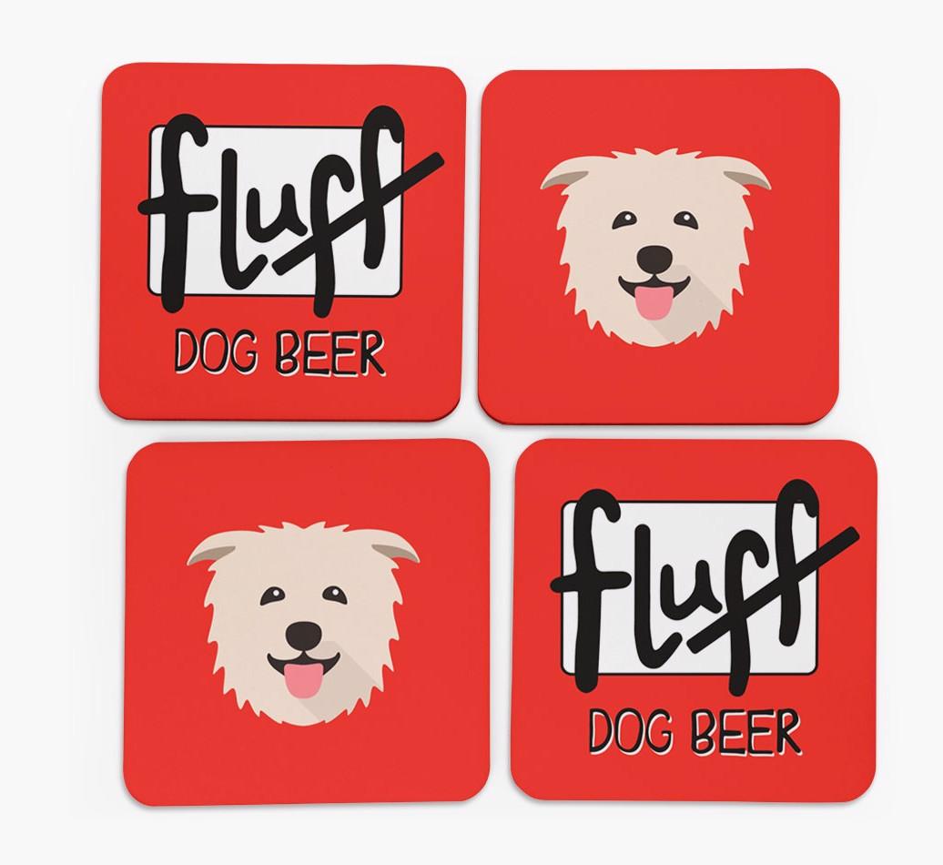 Fluff: Personalized {breedFullName} Coasters
