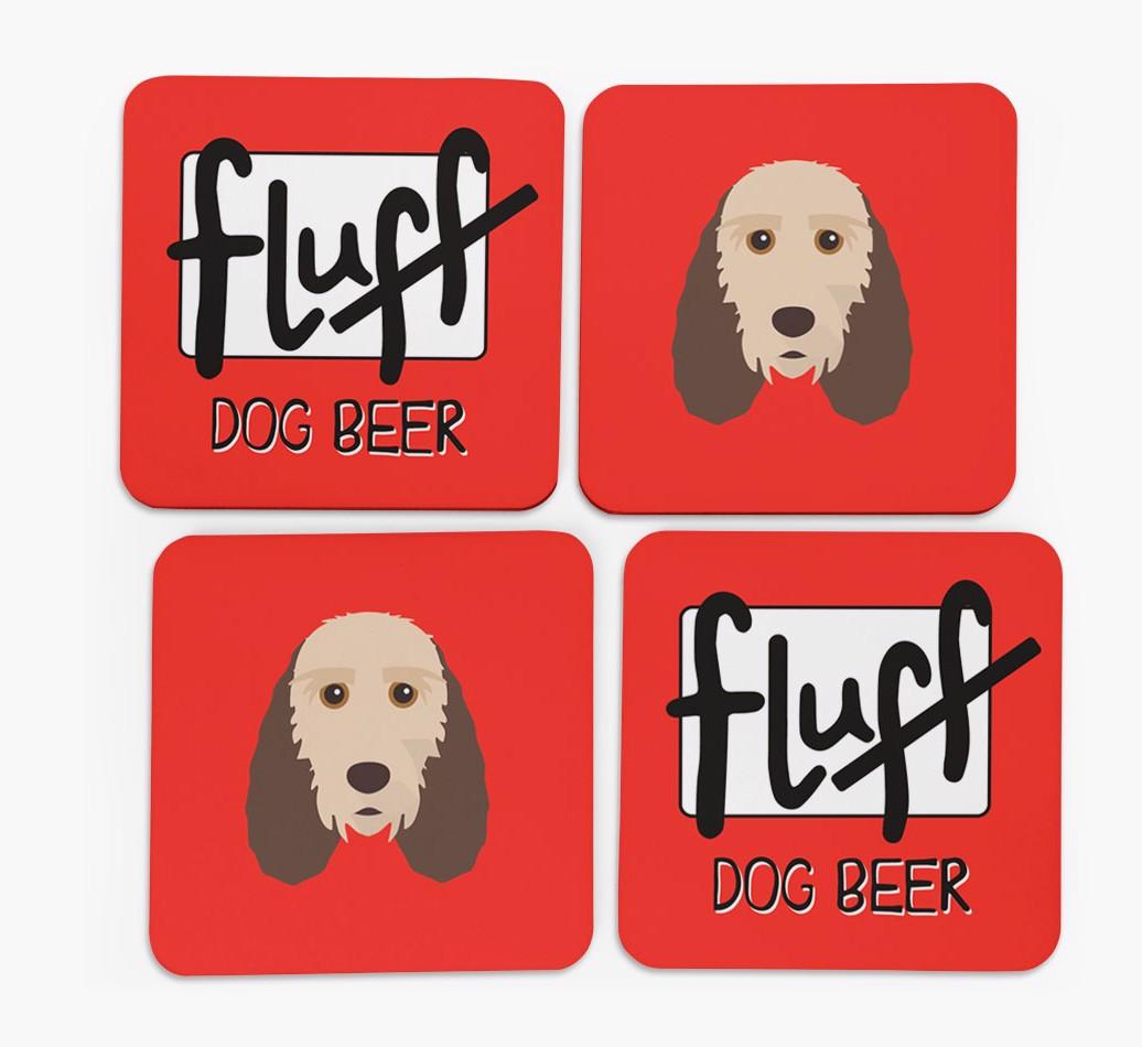 Fluff: Personalized {breedFullName} Coasters