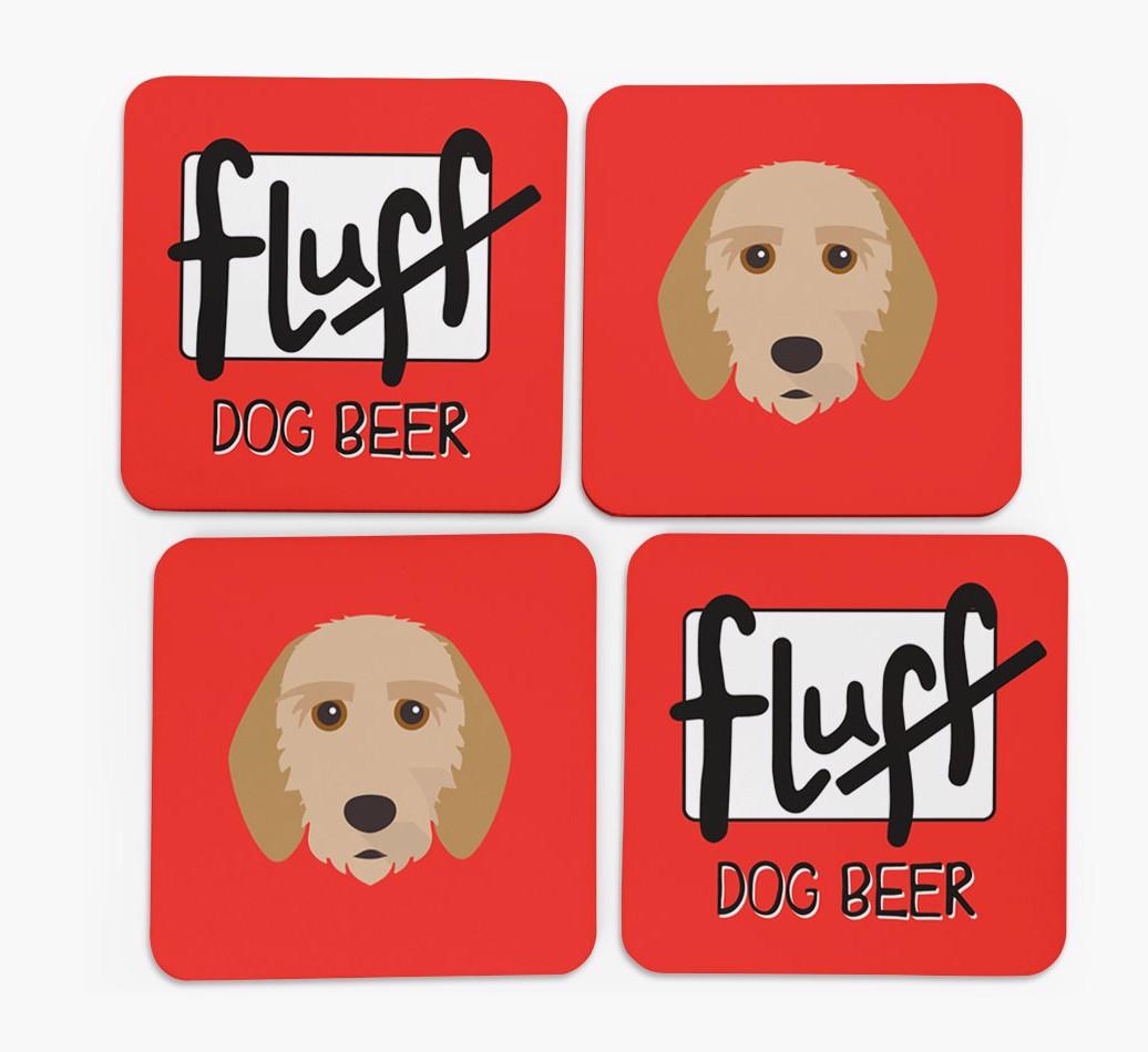 Fluff: Personalized {breedFullName} Coasters