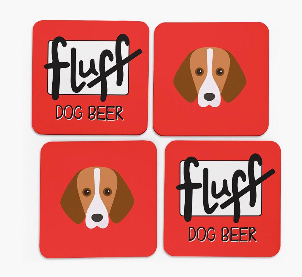 Fluff: Personalized {breedFullName} Coasters