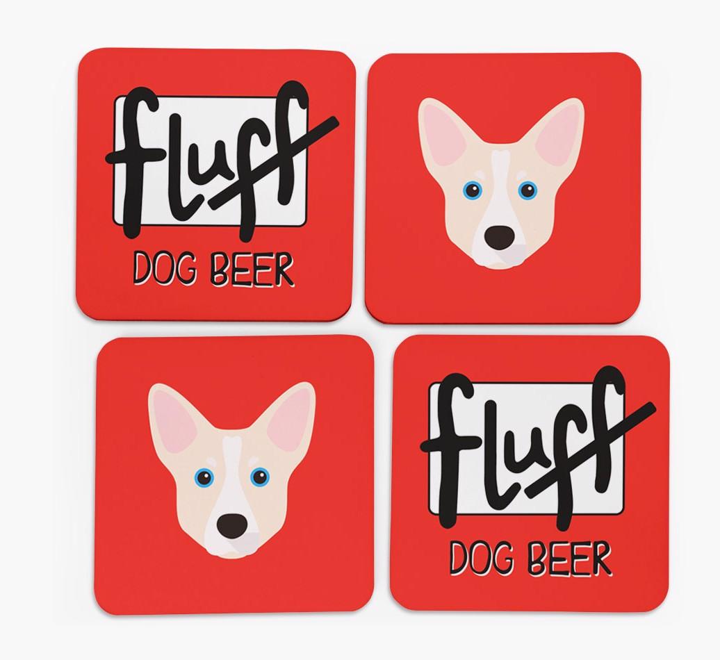Fluff: Personalized {breedFullName} Coasters